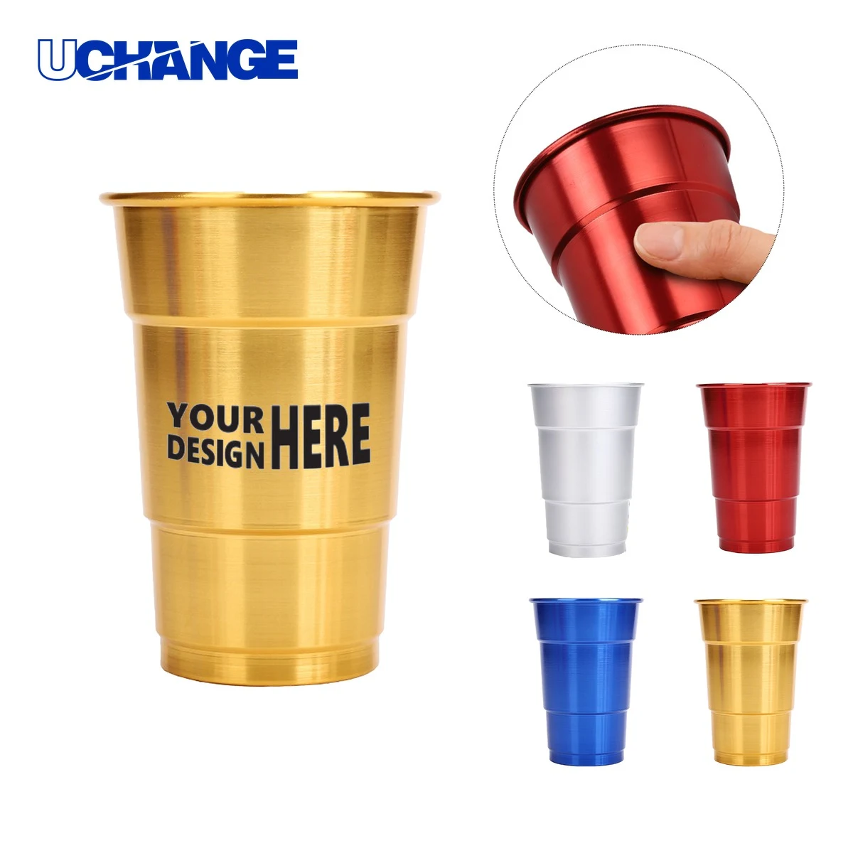 16oz Eco-Friendly Aluminum Drinking Cup 1
