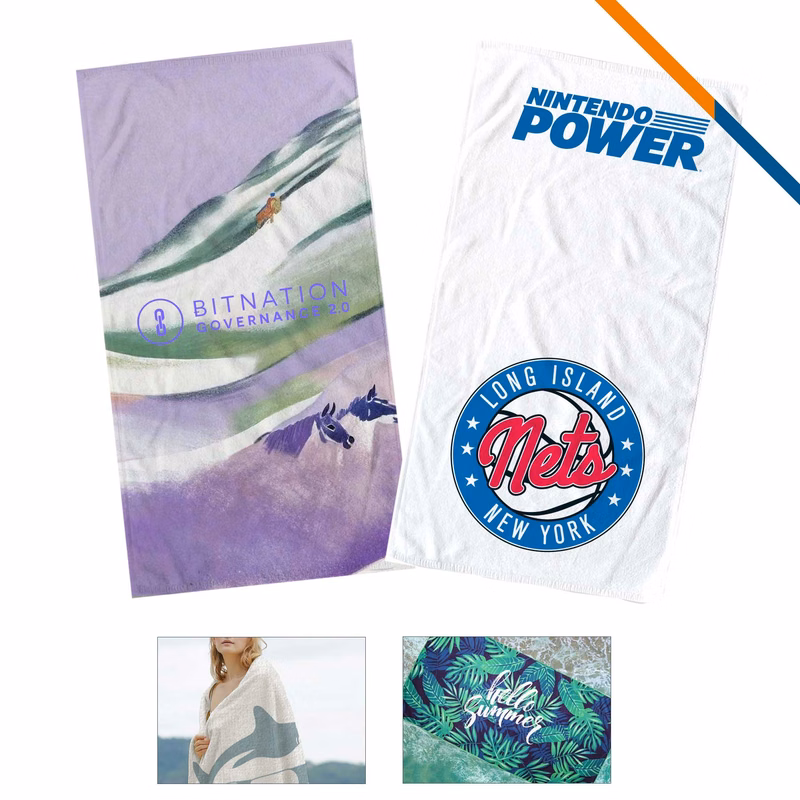 Suiy Sublimated Beach Towel - 60" x 30"