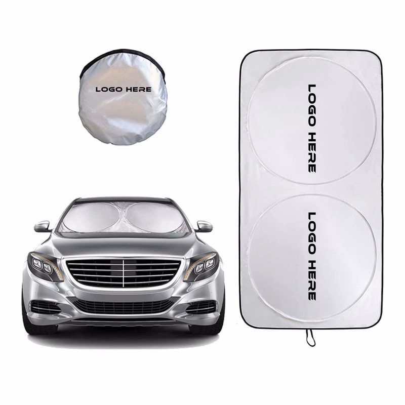 MOQ 50 Universal Fit 75x36 Foldable Car Sunshade for UV & Heat Protection