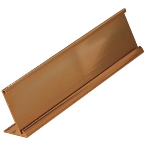 2" x 8" Gold or Silver Desk Name Insert Holder 1