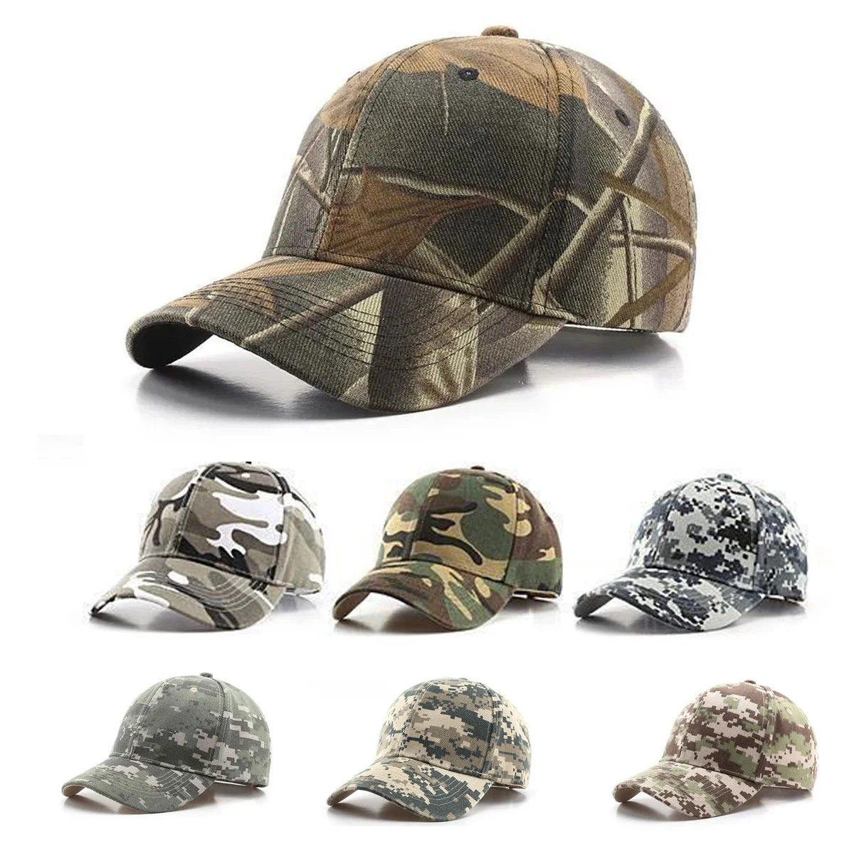 6 Panel Camouflage Baseball Cap 1