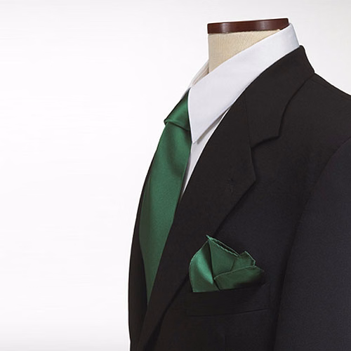Kelly Green Pocket Squares Poly