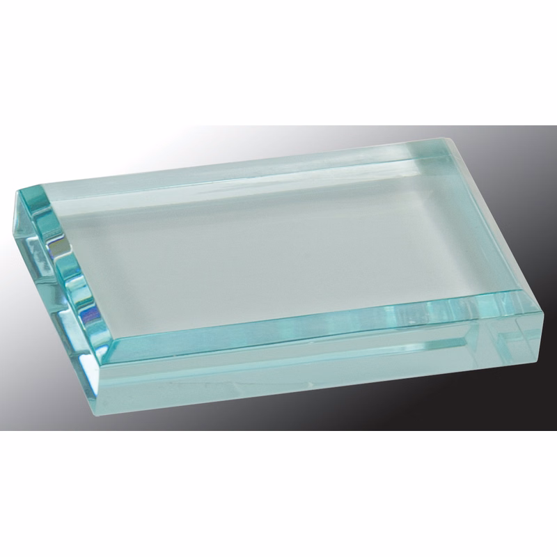 4" x 2 1/2" Jade Acrylic Paperweight Award