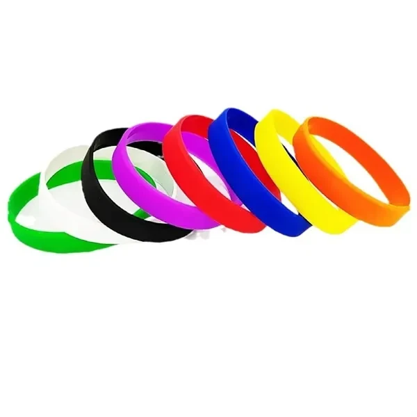 Custom Silicone Rubber Wristbands 7.08 inch — Colorful Athletic Team Promotional 1