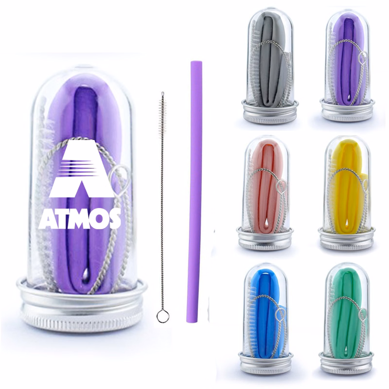 PocketSip Silicone Collapsible Straw Kit