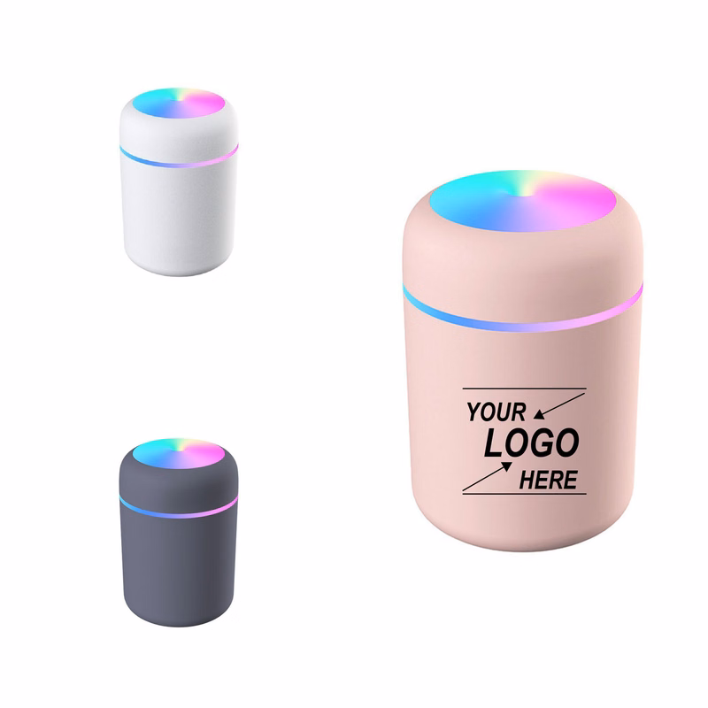 Portable 300ml USB Cool Mist Humidifier with LED Light for Bedroom