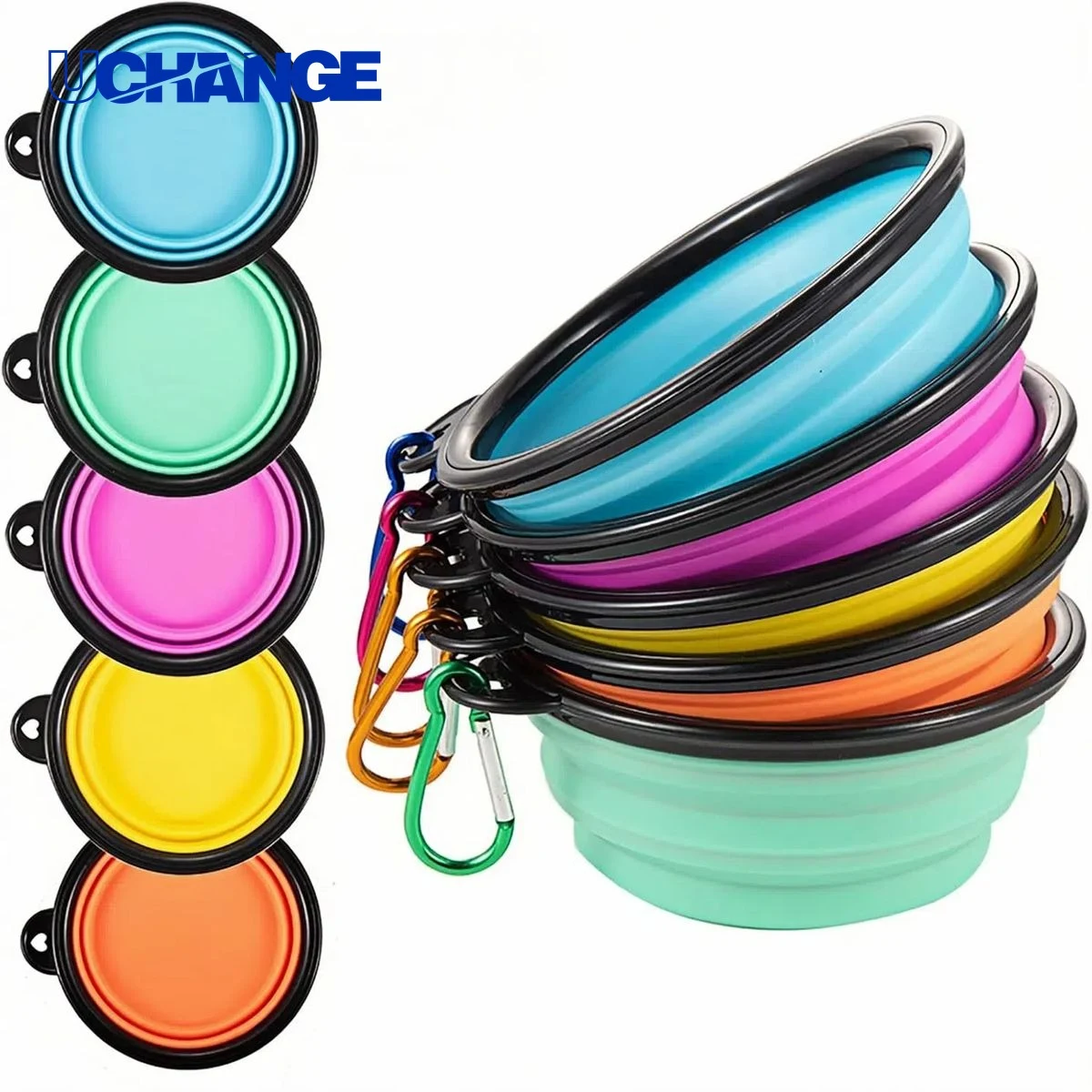 34oz Outdoor Folding Pet Bowl 1