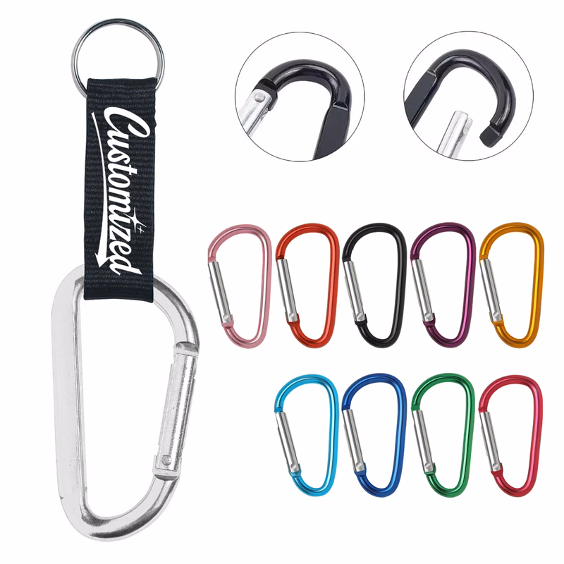 Carabiner Keychain with Strap