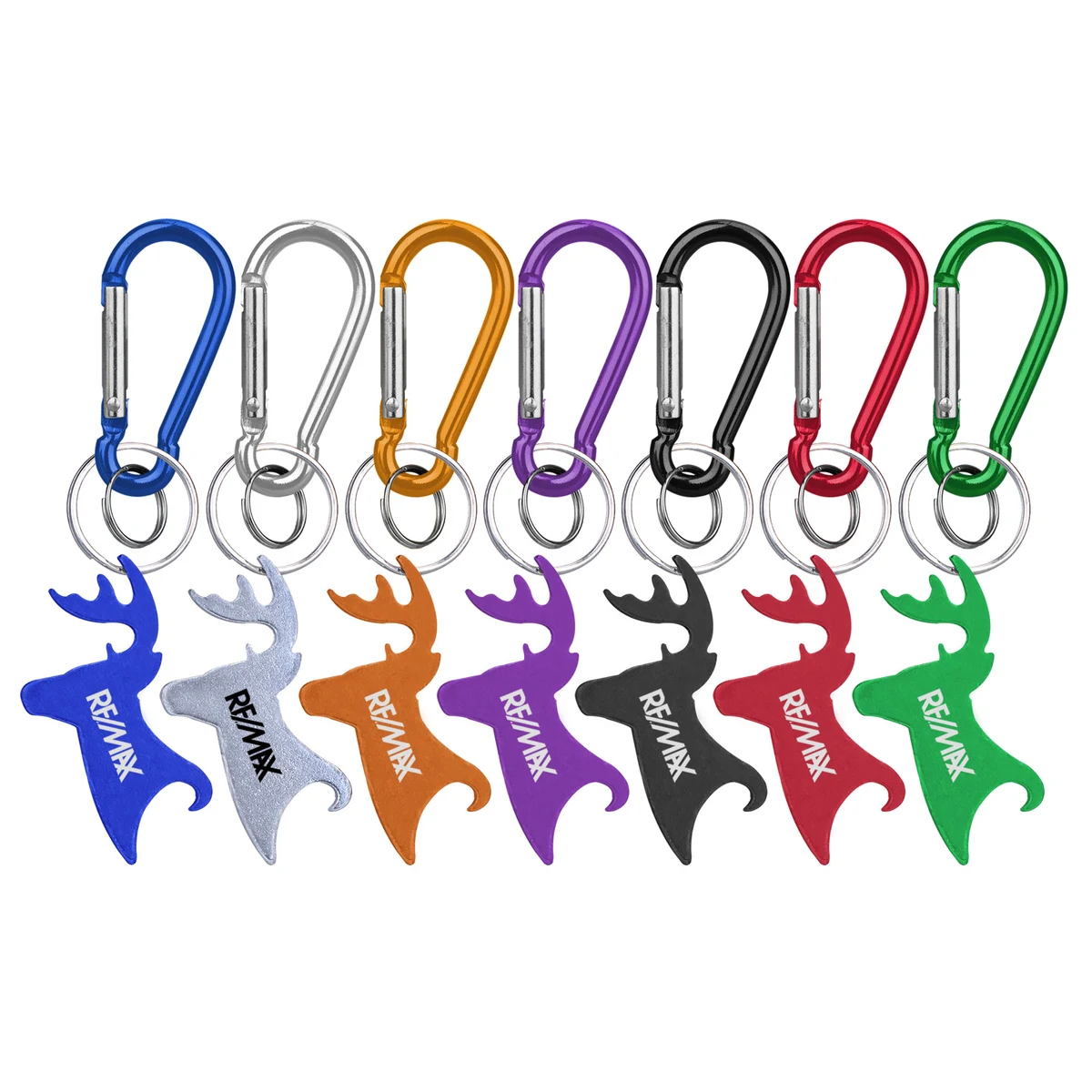 Big Buck Shaped Bottle Opener Key Holder and Carabiner 1