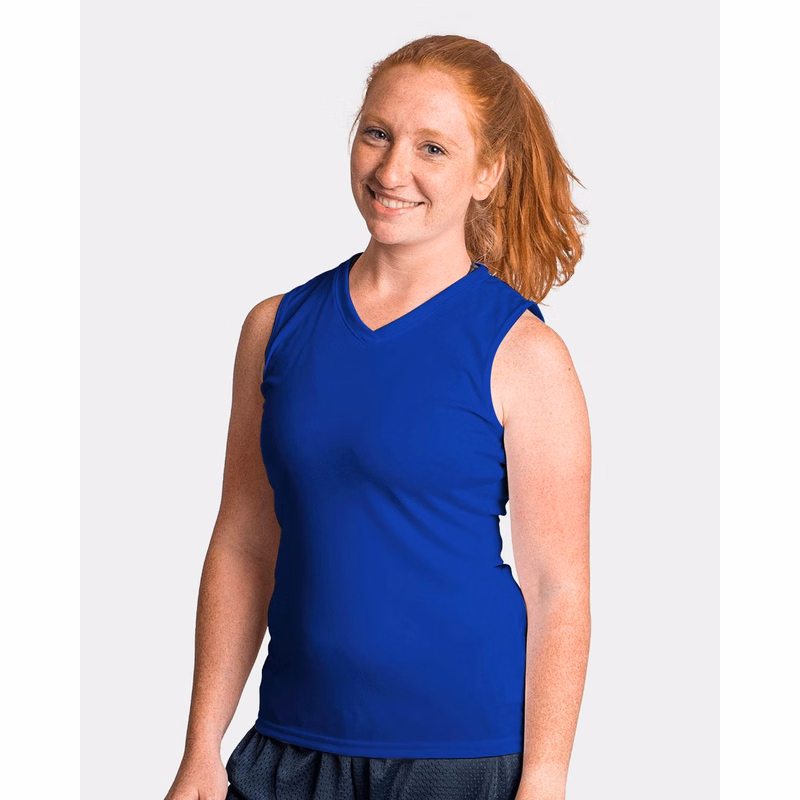 Women's Sleeveless V-Neck T-Shirt - 5663