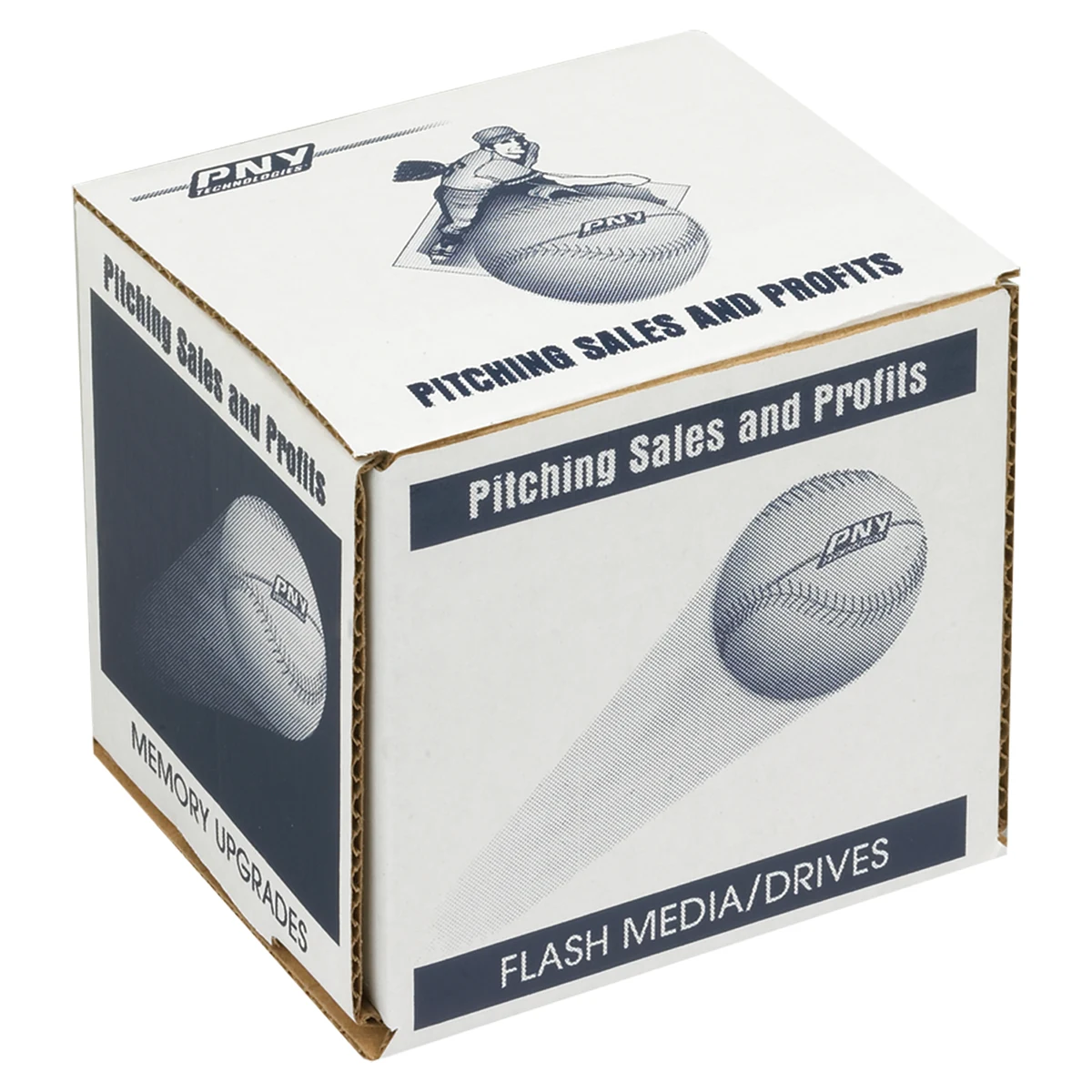 4" x 4" x 4" - B-Flute Inside Tuck Box 1