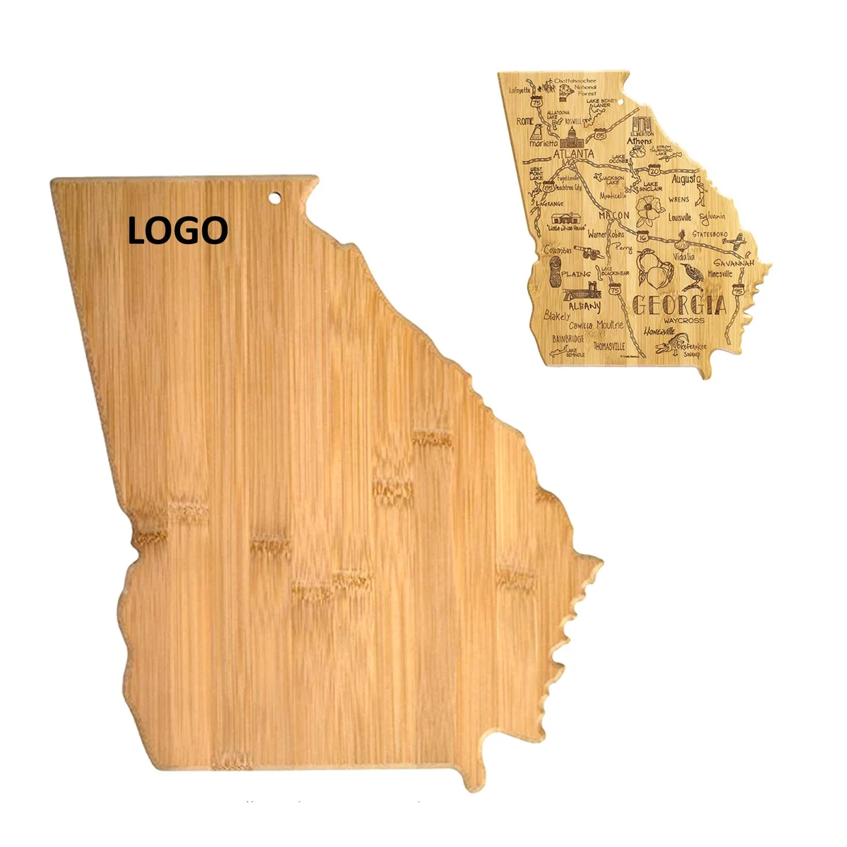 Georgia State Shaped Serving Cutting Board 1