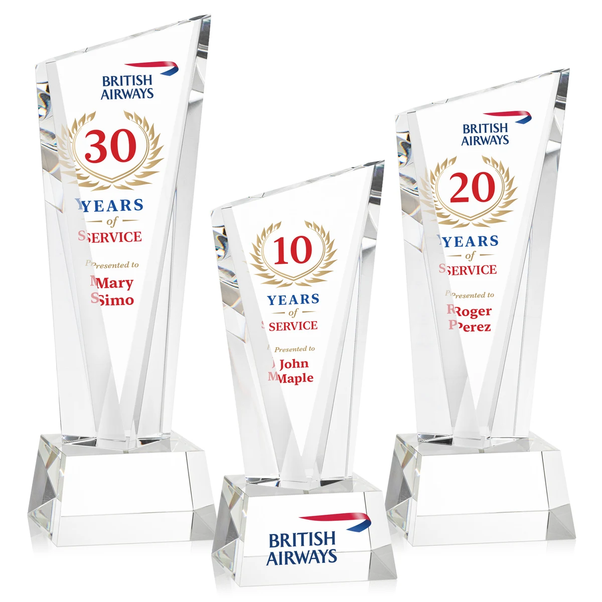 Plymouth VividPrint™ Award on Robson Base - Clear 1