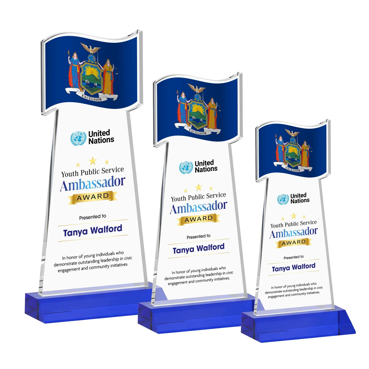 Flag VividPrint™ Award - Blue 1