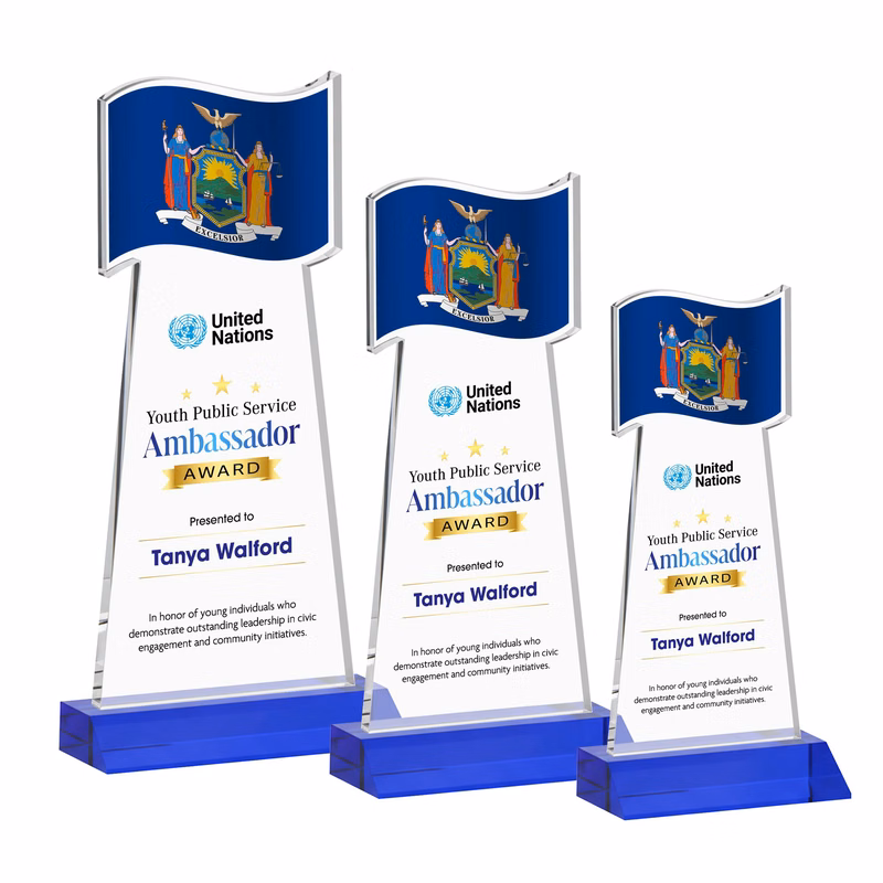 Flag VividPrint™ Award - Blue