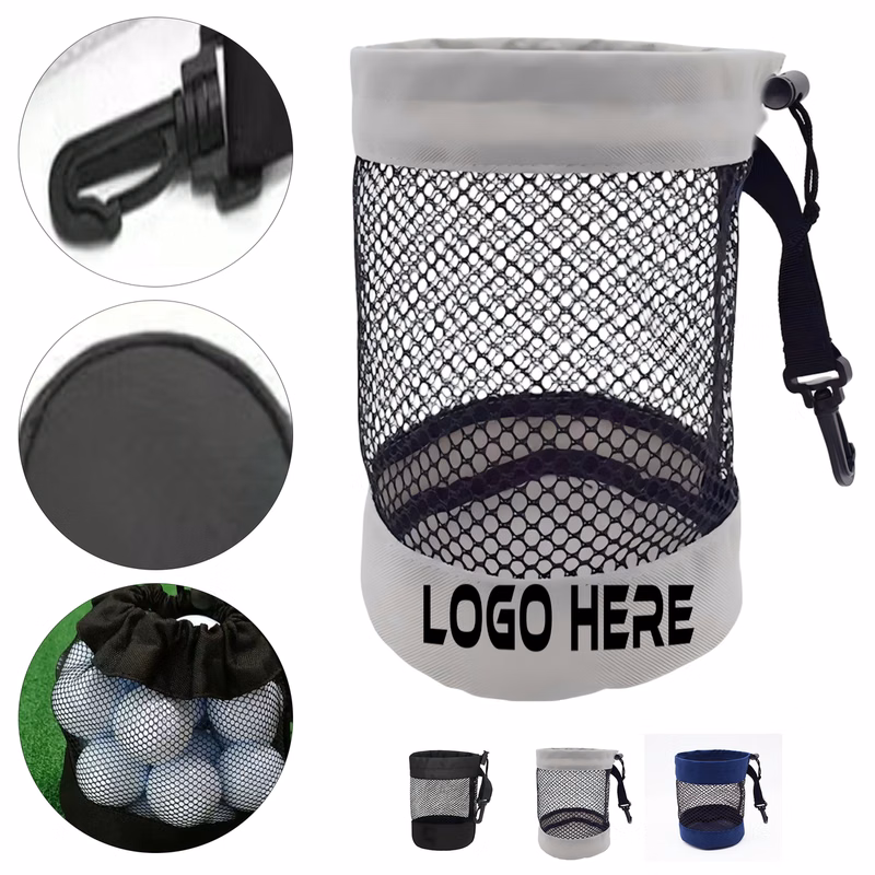 Clip-On Golf Ball Carry Mesh Pouch