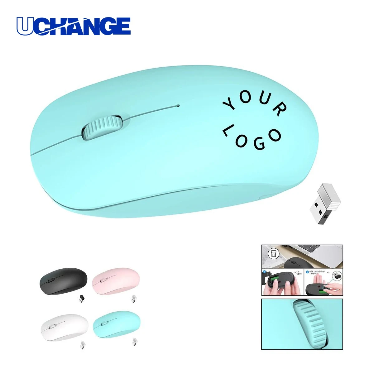 Ergonomic Wireless Mouse Device with Three Button Setup 1