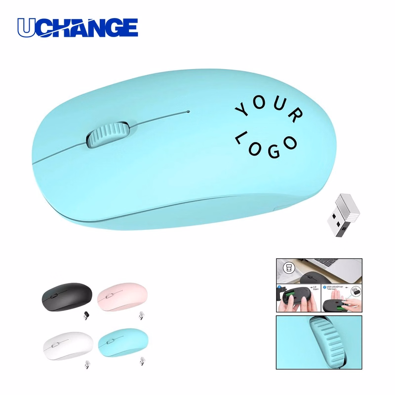 Ergonomic Wireless Mouse Device with Three Button Setup