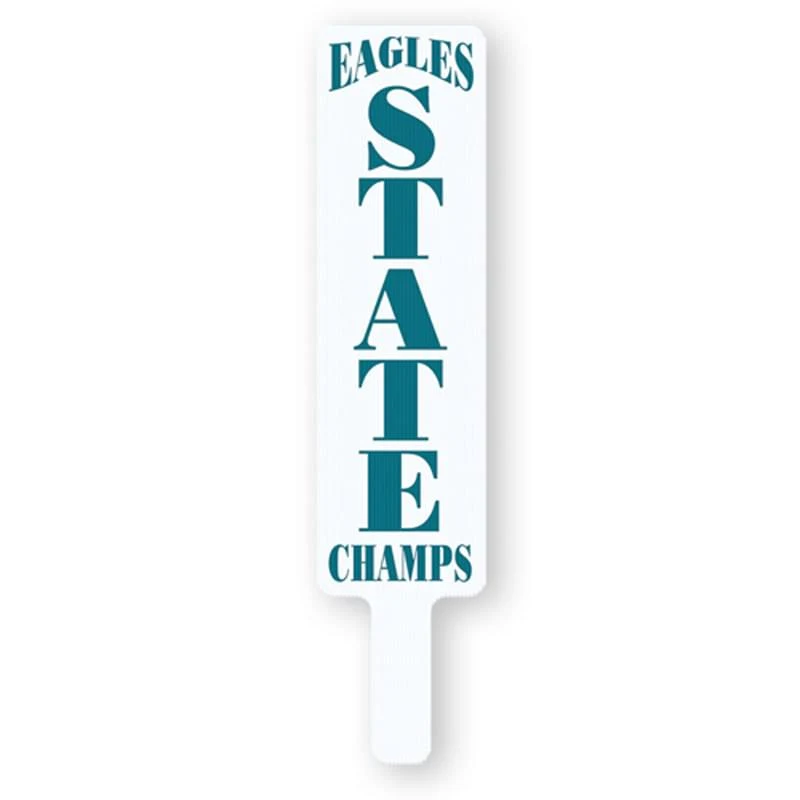 Corrugated Plastic Paddle Shape Rally Sign 1