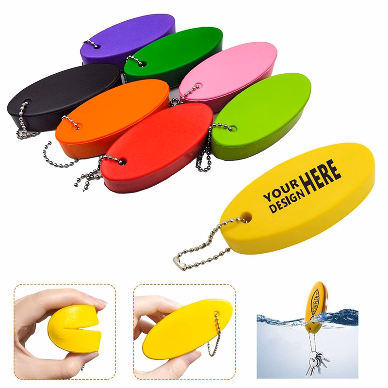 PU Buoyant Key Holder Marine Float Keychain Gift