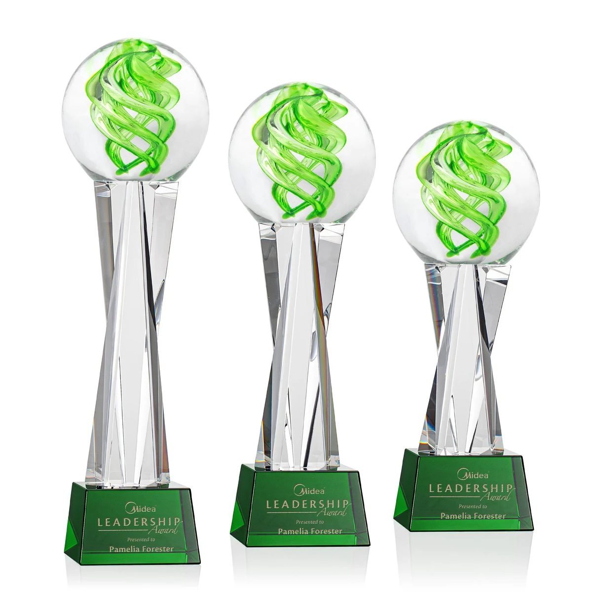 Vortex Award on Grafton Base - Green 1