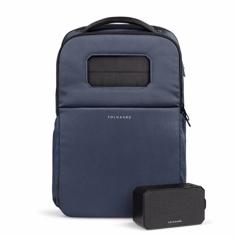 Solgaard® Recycled Lifepack Backpack w/ Solarbank Boombox