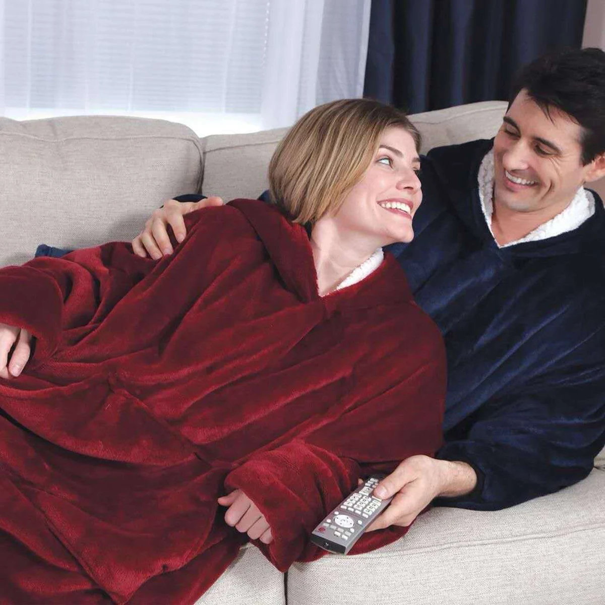 Oversized Long Sleeves Wearable Blanket 1