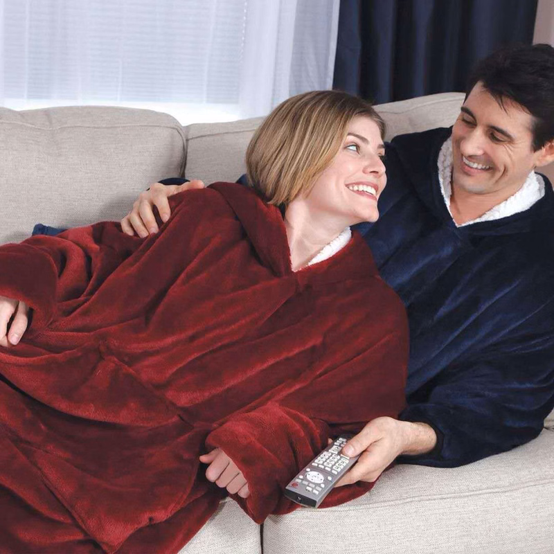 Oversized Long Sleeves Wearable Blanket
