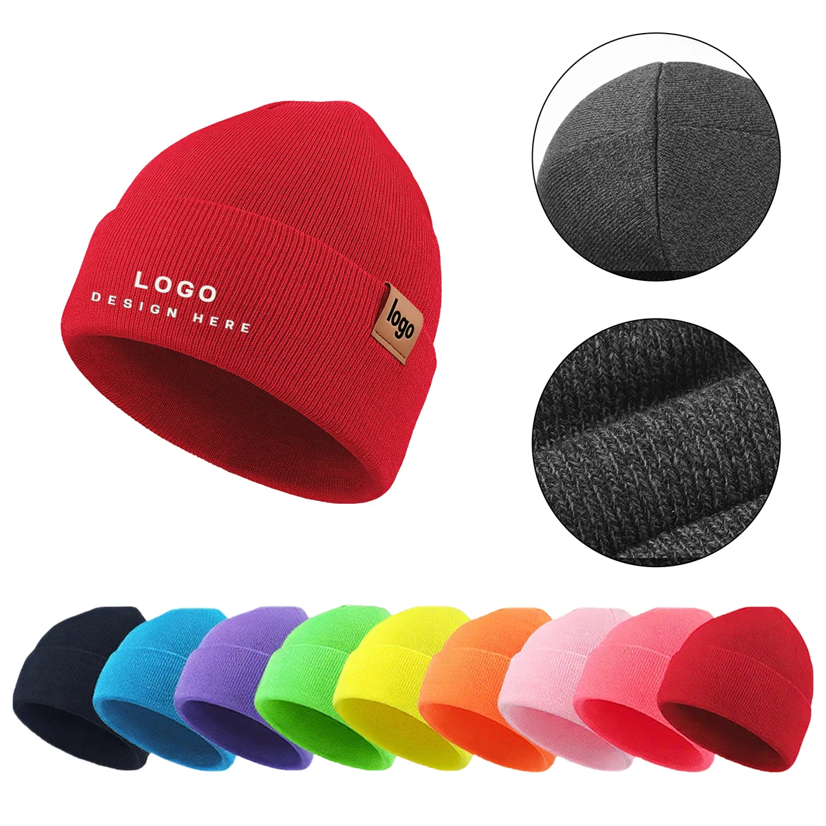 Knitted Hat In Multiple Colors 1
