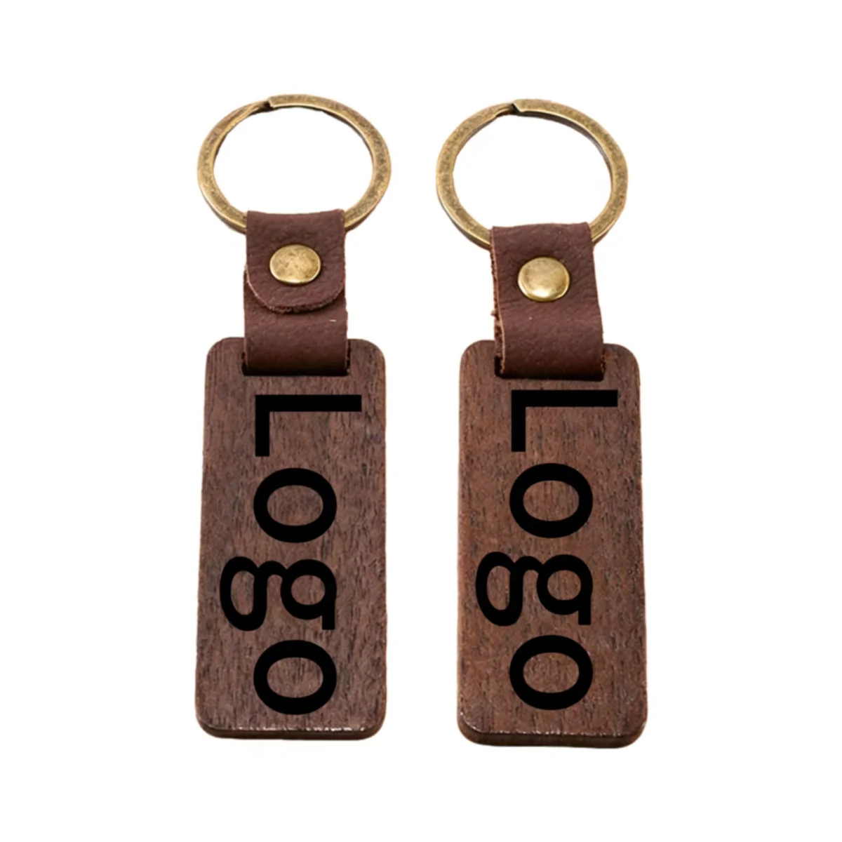 Custom Laser Engraved Wooden Key Tag 1