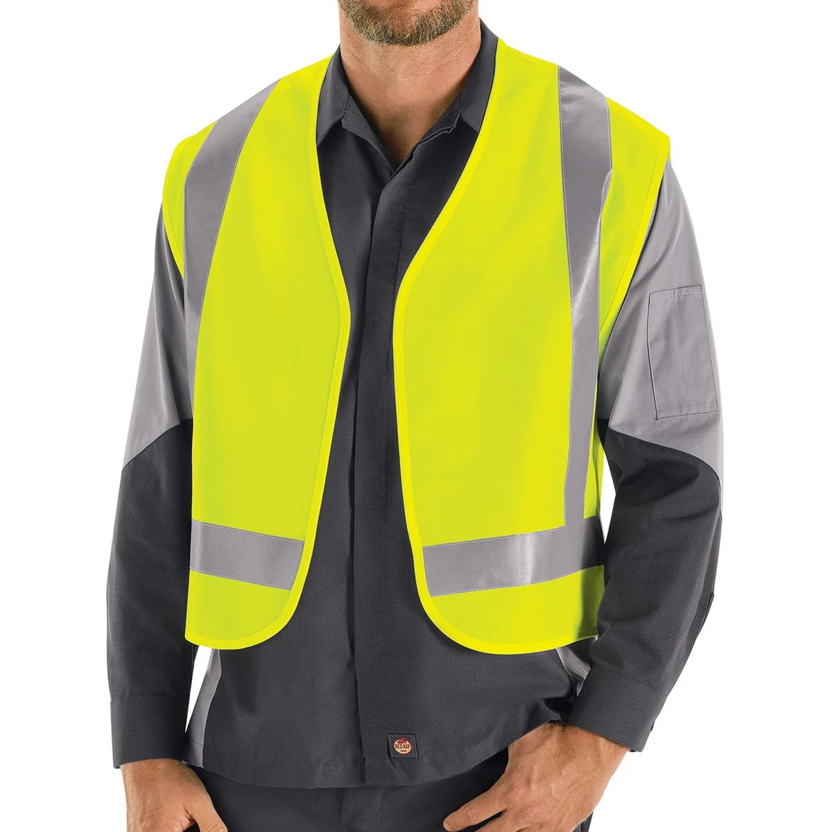Men's High Visibility Safety Vest - VYV6 1