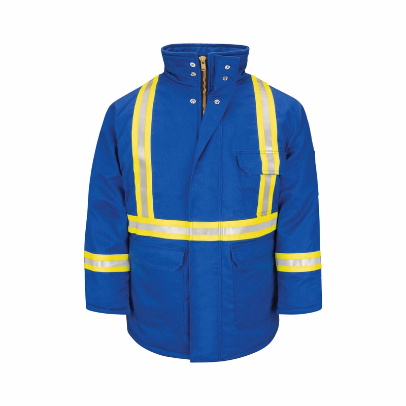 Men's Deluxe Parka With Reflective Trim - EXCEL FR® ComforTouch - JLPC