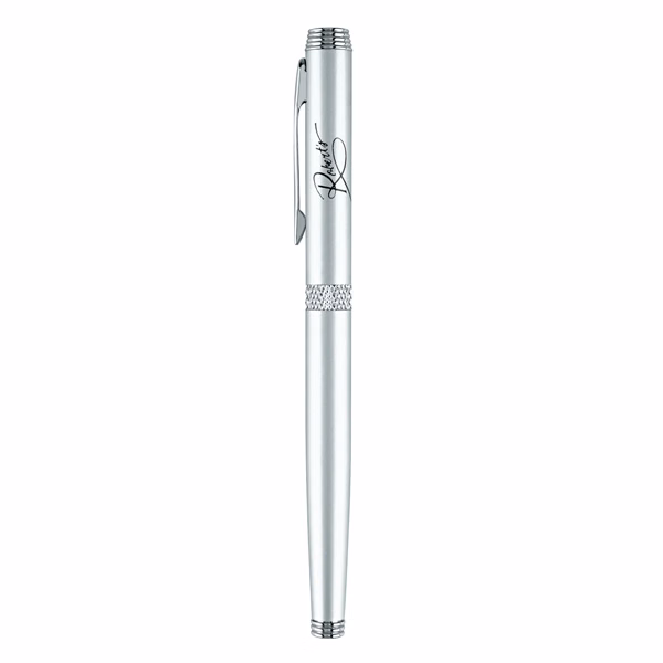 Apolo-II Satin Chrome Metal Pen, Rollerball Pen