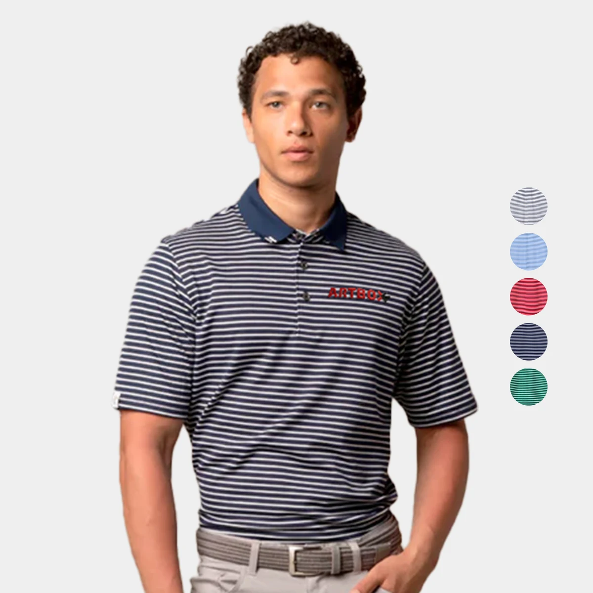 Ashworth® Golf 2Bar Stripe Polo 1