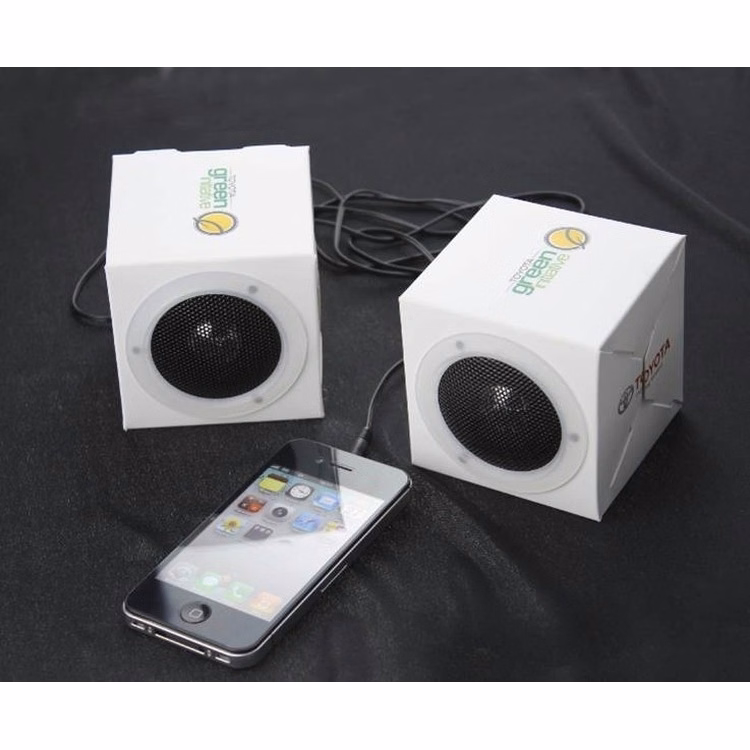 Fashion Gift 350gsm White Card Paper Loudspeaker Box