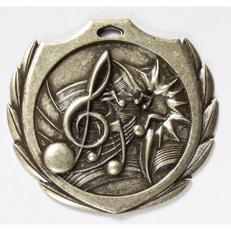 Music Burst Medal 2 1/4" 1