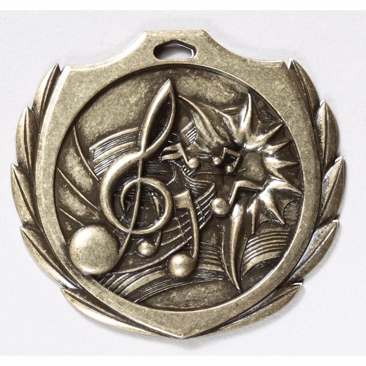 Music Burst Medal 2 1/4"