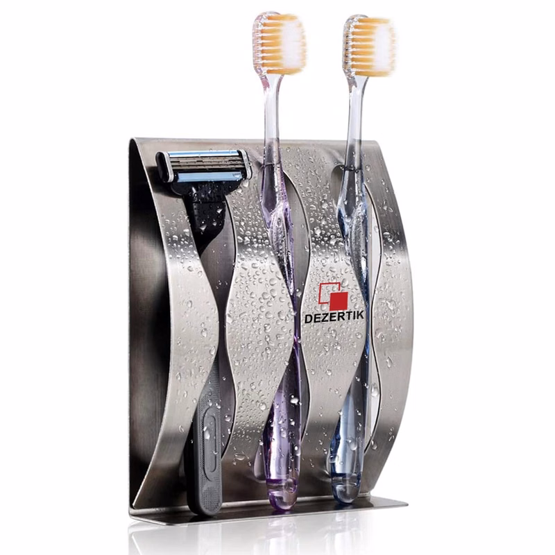 3-Hole Wall-Mounted Toothbrush Holder