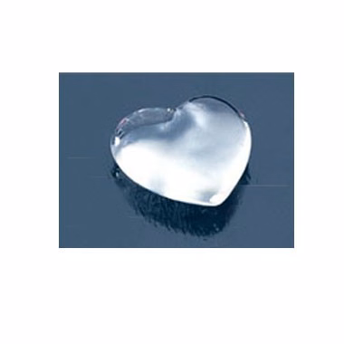 GLASSHEART PAPER WEIGHT