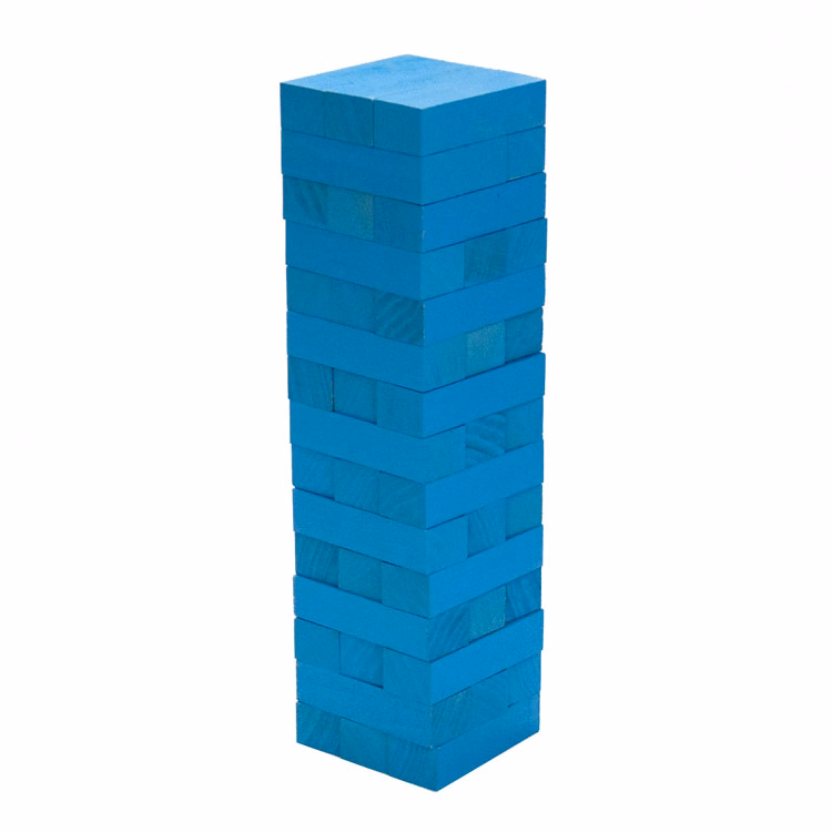 Tabletop Toppling Tower Blocks Game (1 Custom Color Finish)