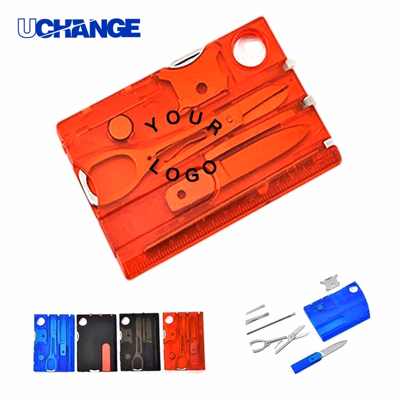 Stainless Steel Survival Card with LED Light