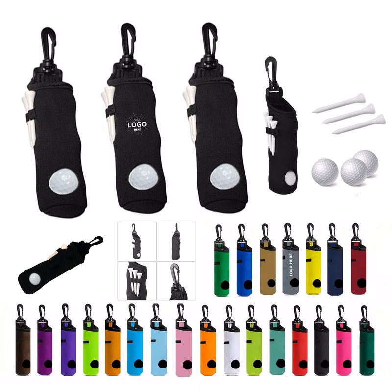 Durable Neoprene Golf Ball Pouch with Clip