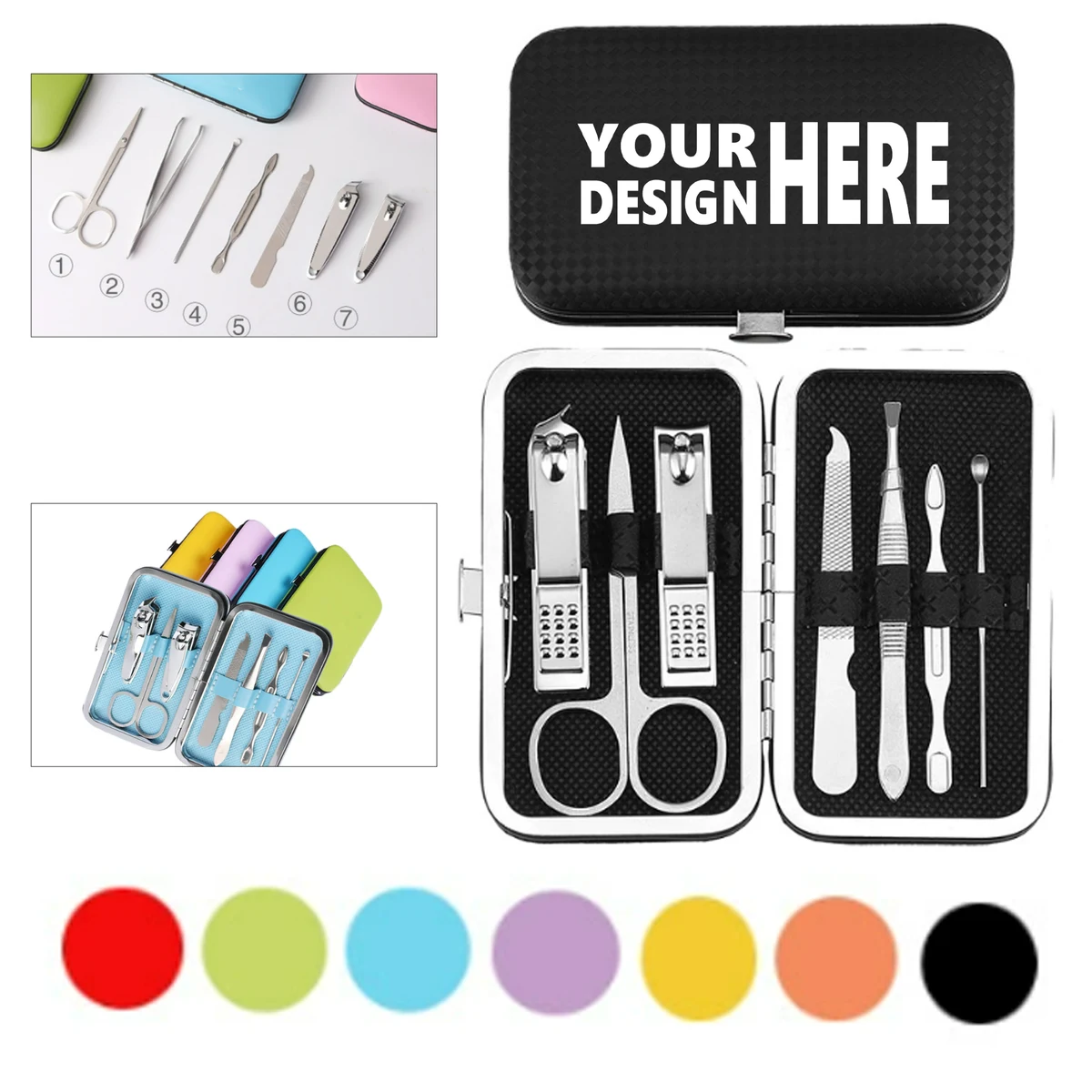 Stainless Steel 7-in-1 Manicure Kit 1