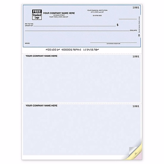 Multipurpose laser voucher top check with lines