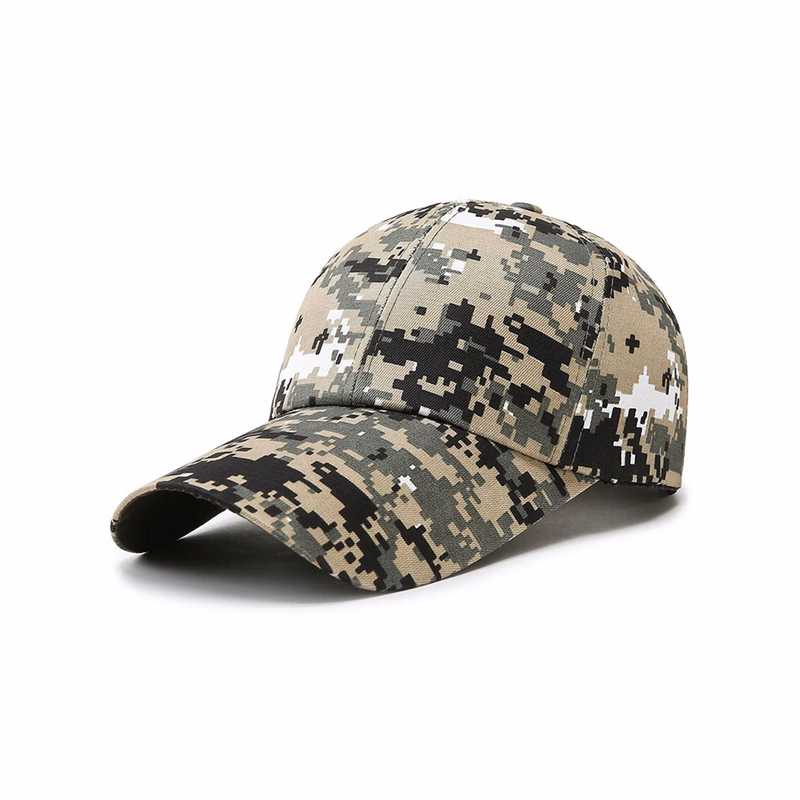 Camouflage Cotton Baseball Cap Adjustable Strap