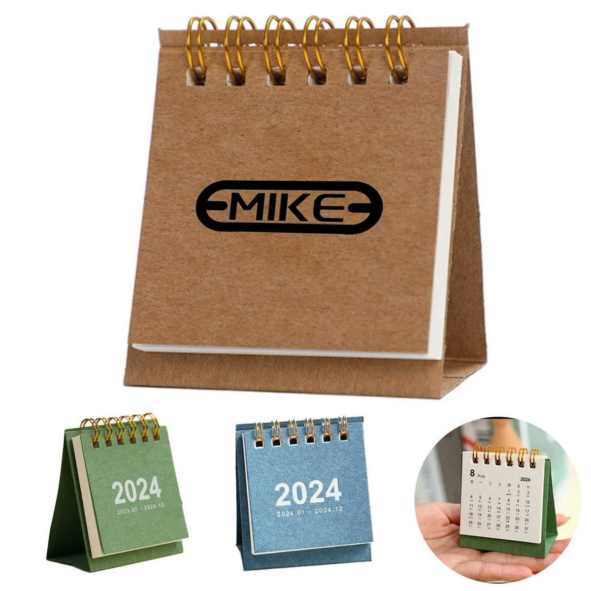 Kraft Paper Mini Desk Calendar 1