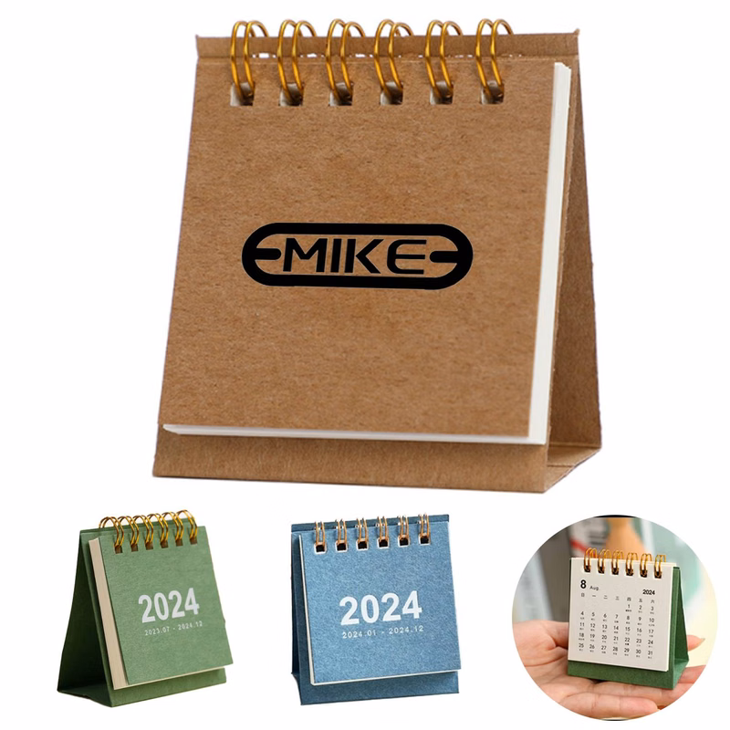 Kraft Paper Mini Desk Calendar