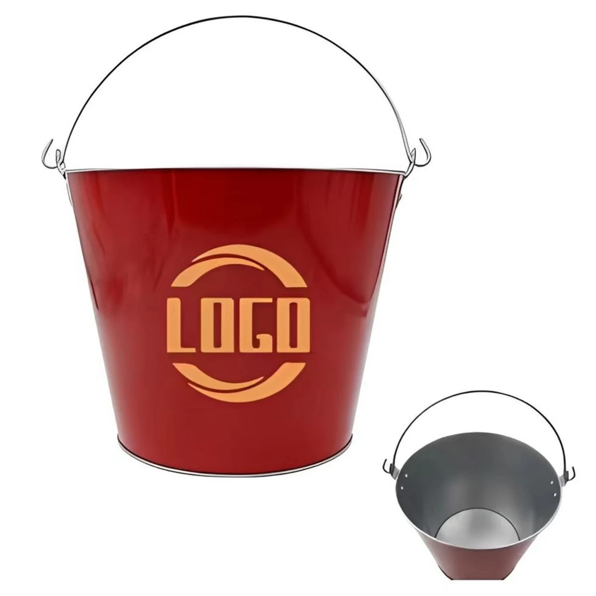 170oz Galvanized Steel Ice Bucket 1
