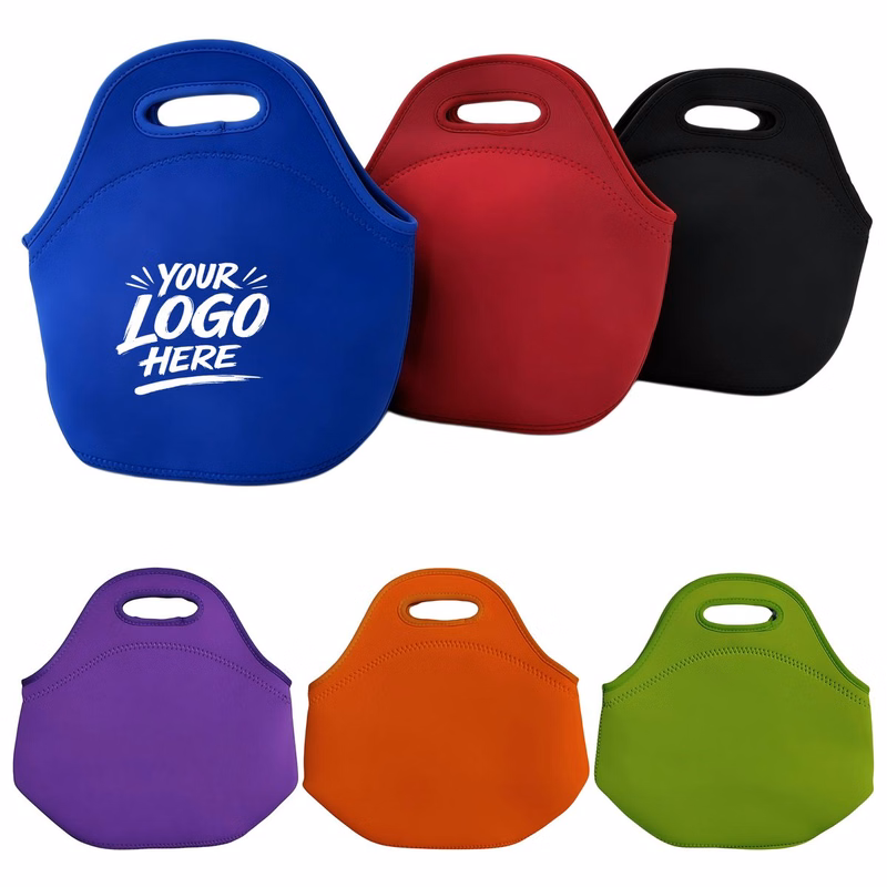 Polyester Insulated Lunch Bag With Handle For School Office