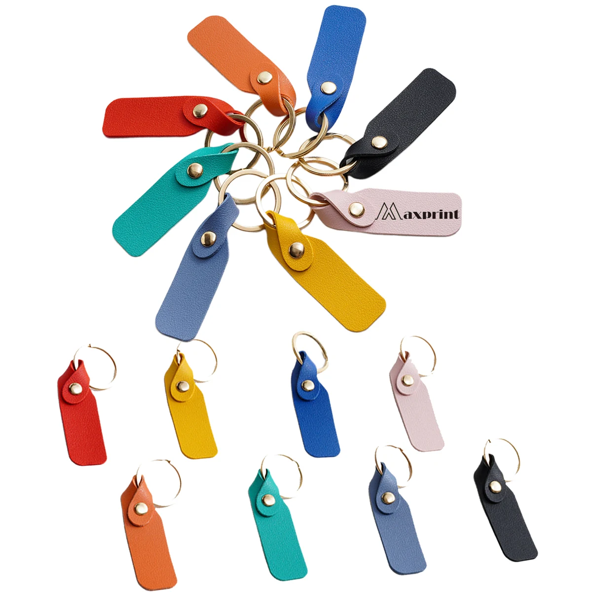 Vintage Leather Shaped Key Chain 1